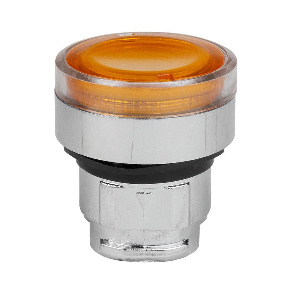 КЭАЗ Головка кнопки OptiSignal D22 A4-PL-5 с подсветкой желтая металл ZB4BW353