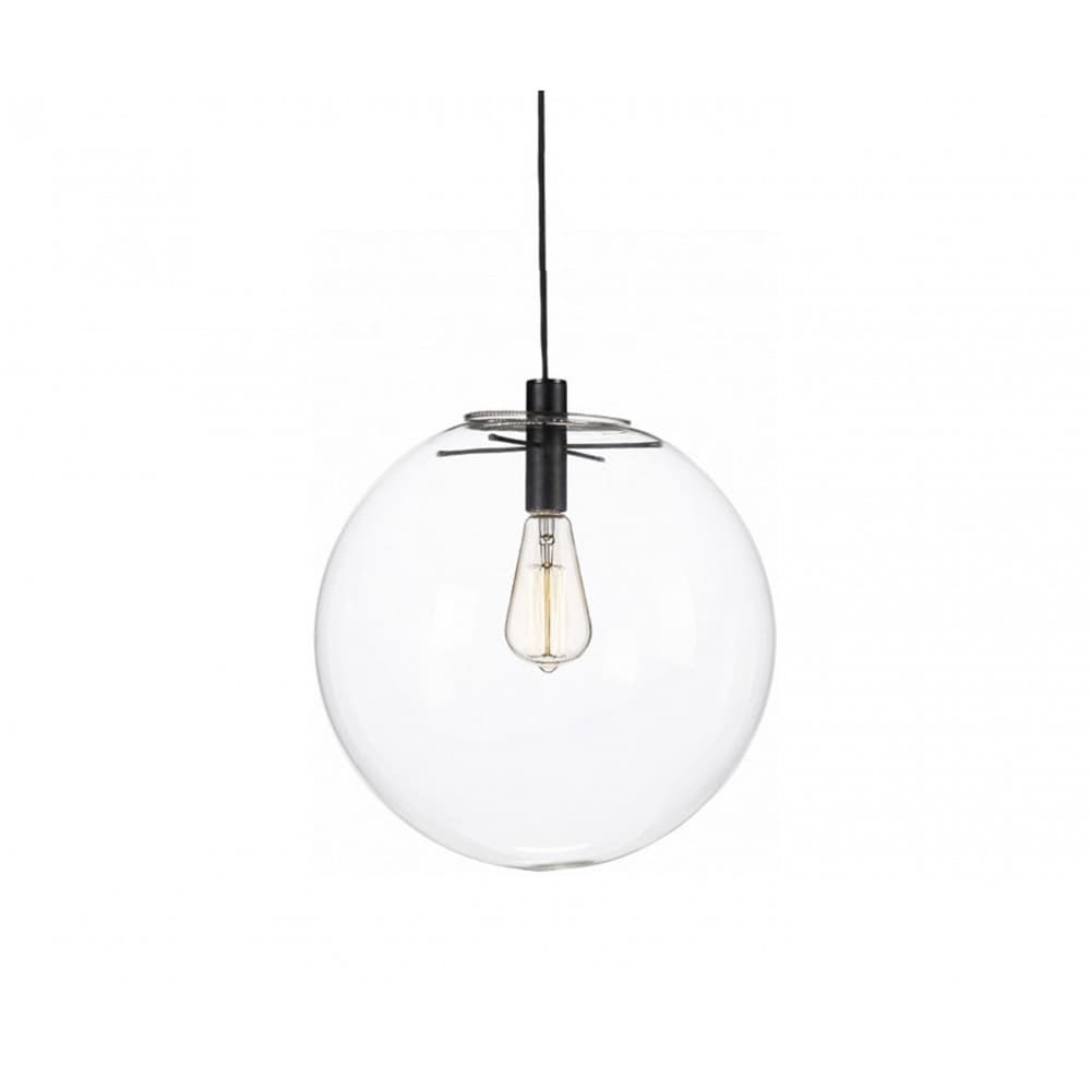 Kink Light Подвес Меркурий прозрачный (с черными креплениями и проводом) d25 E27 40W 07562-25,21