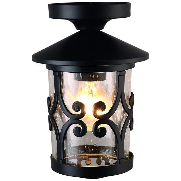 Arte Lamp Persia Черный/Прозрачный Светильник уличный потолочный 1x75W E27