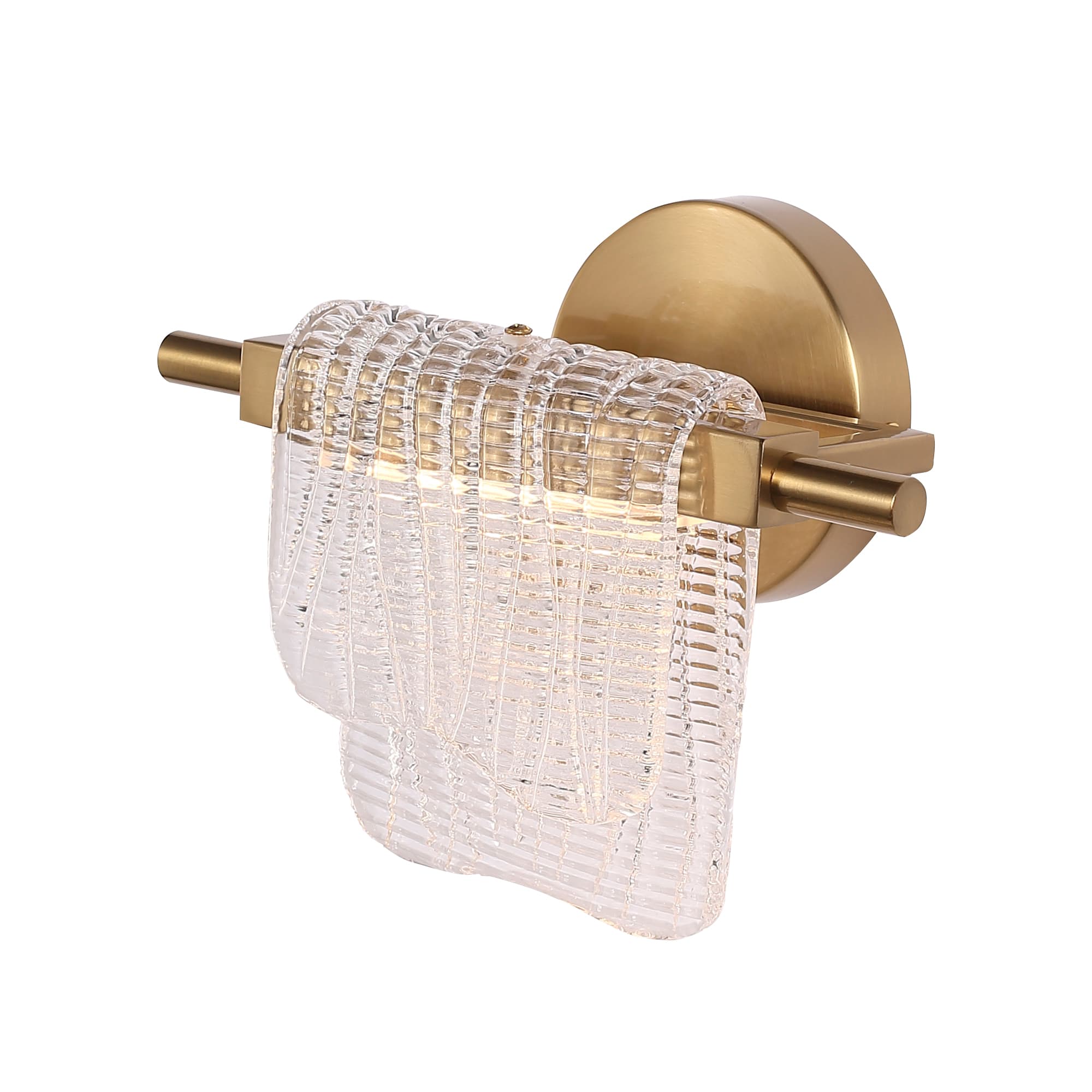 ST LUCE SL6021.201.06 Светильник настенный золотистый/прозрачный LED 1*6W 3000K