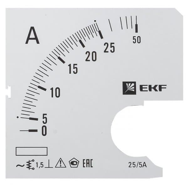 EKF PROxima Шкала сменная для A721 25/5А-1,5