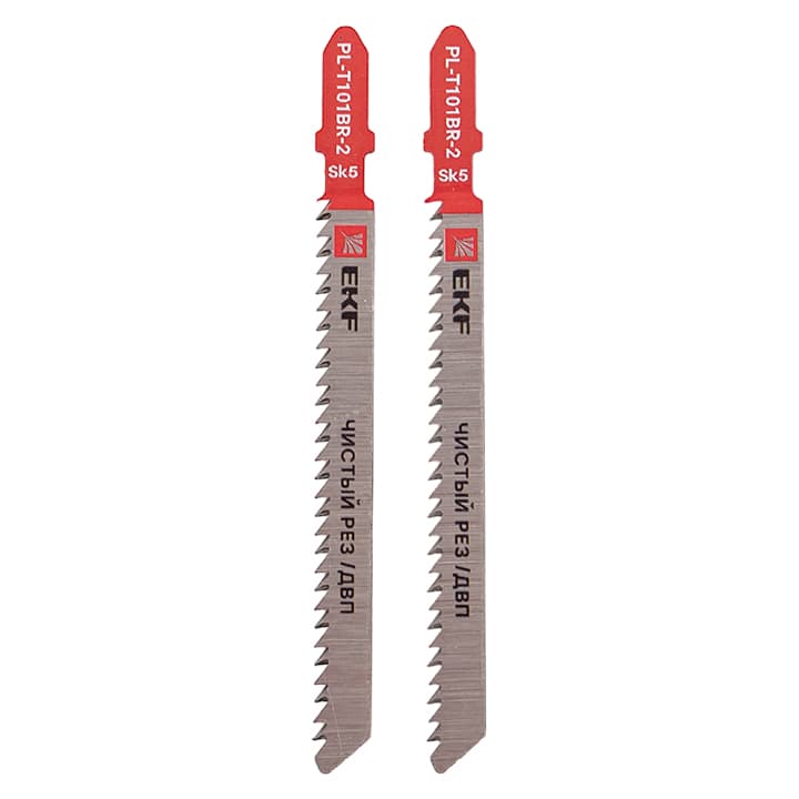 EKF Пилки для электролобзика обратные T101BR (чистовой рез по ДВП)(SK5)(2 шт) Expert — миниатюра 3