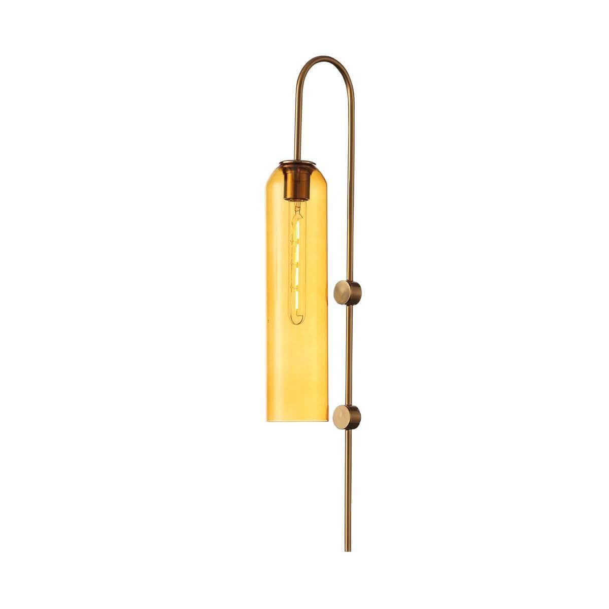 ST Luce SL1145.391.01 Светильник настенный Латунь/Янтарный E27 1*60W — миниатюра 1