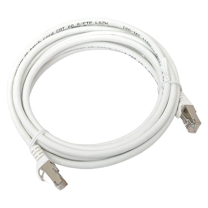 EKF Патч-корд TERACOM CS Cat.6A экранированный S/FTP оболочка LSZH белый (3,0м)