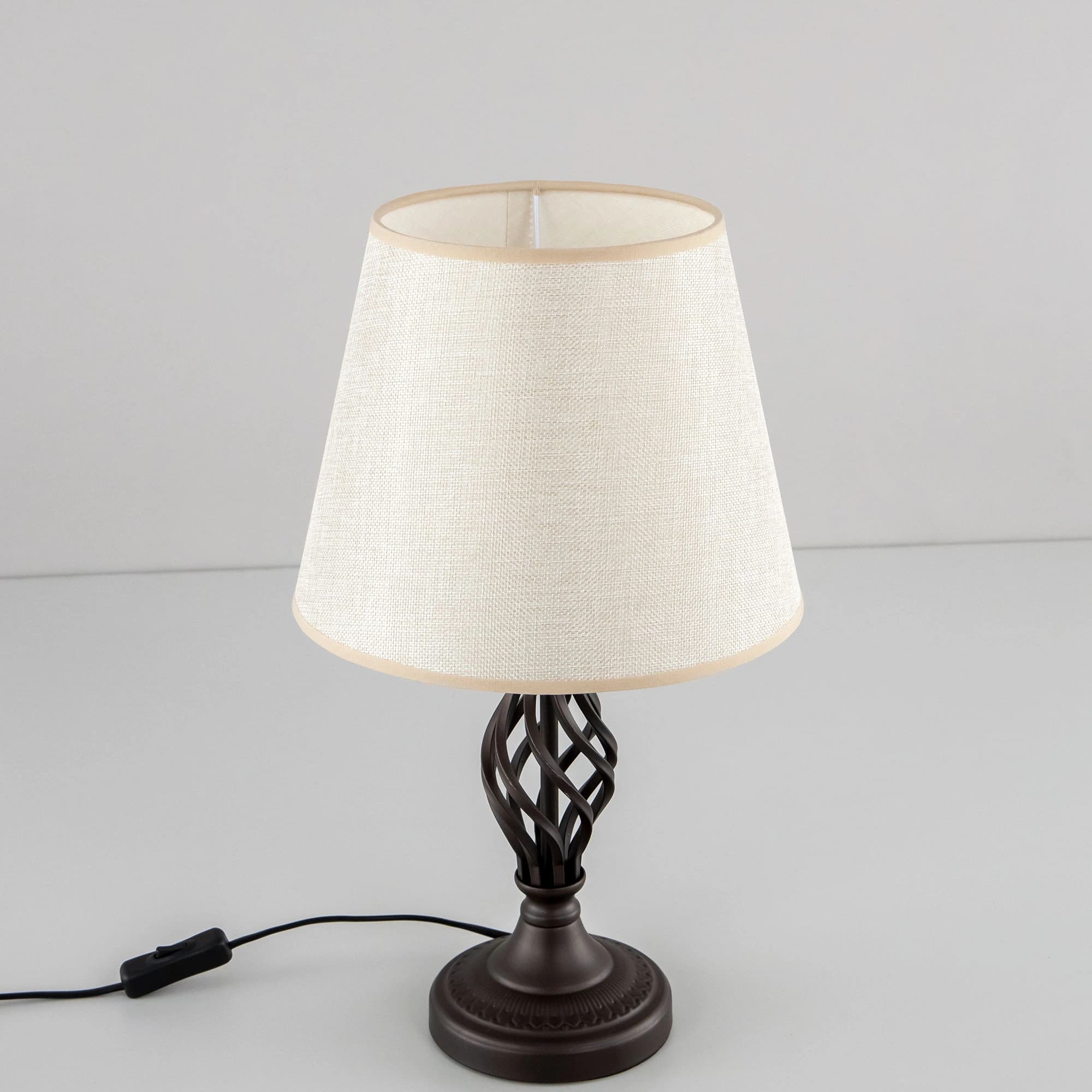 Citilux CL402855 Вена Кофейный+Рогожка Светильник Настольный — миниатюра 7