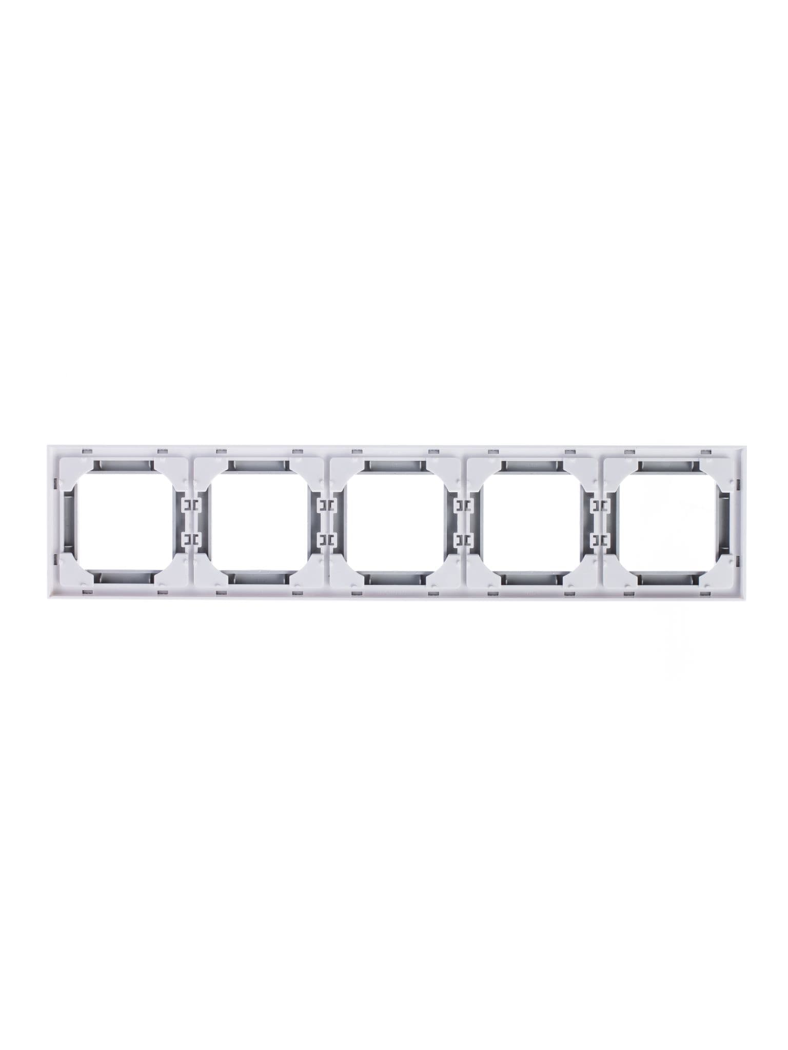 ABB EPJ Levit серый / белый Рамка 5 поста 2CHH015050A6016 — миниатюра 3