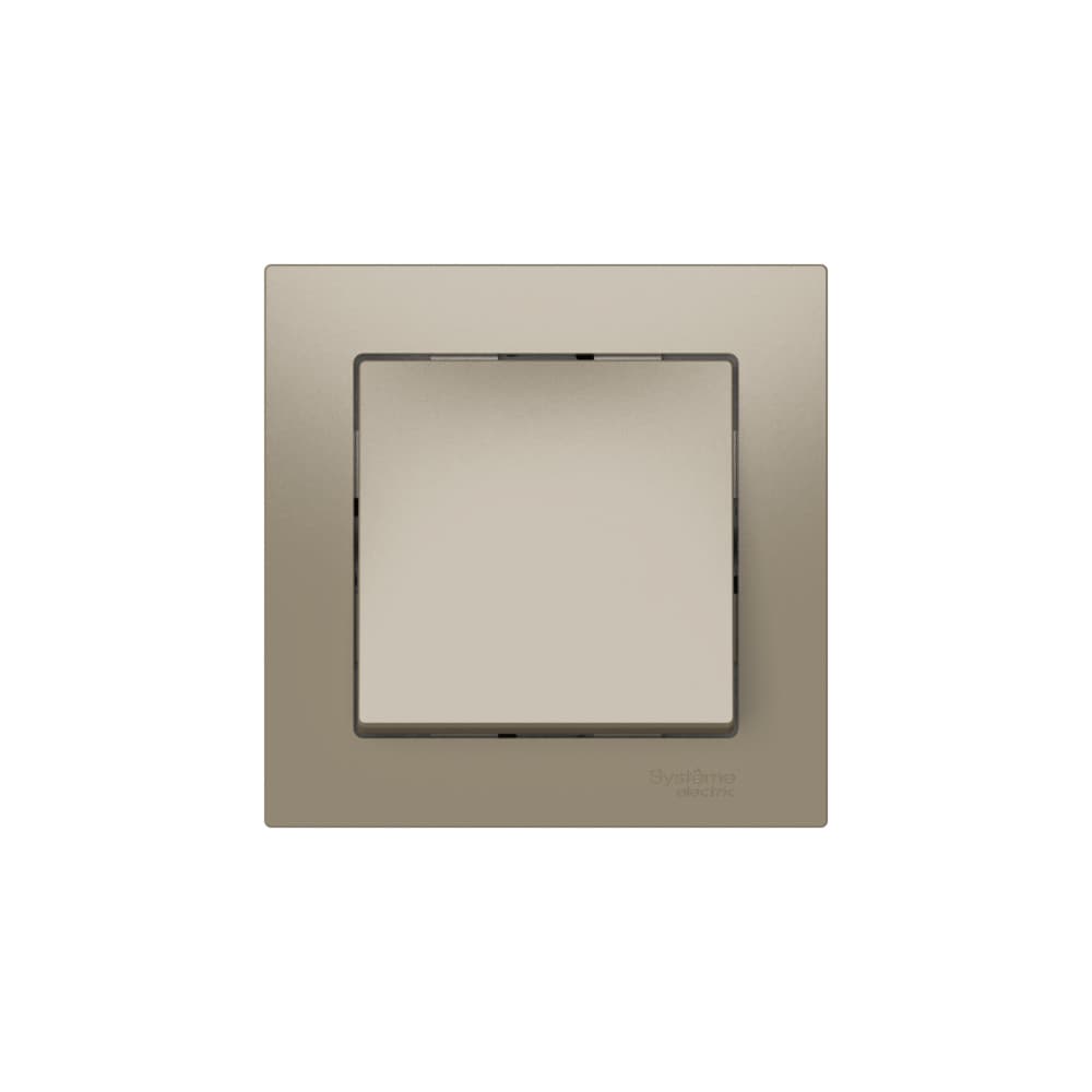 Systeme Electric AtlasDesign Шампань Выключатель 1-клавишный, сх.1, 10АХ, в сборе, быстрозажим. клем. — миниатюра 3