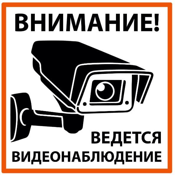 TDM Плакат "Внимание! Ведётся видеонаблюдение" 200х200мм SQ0817-0085