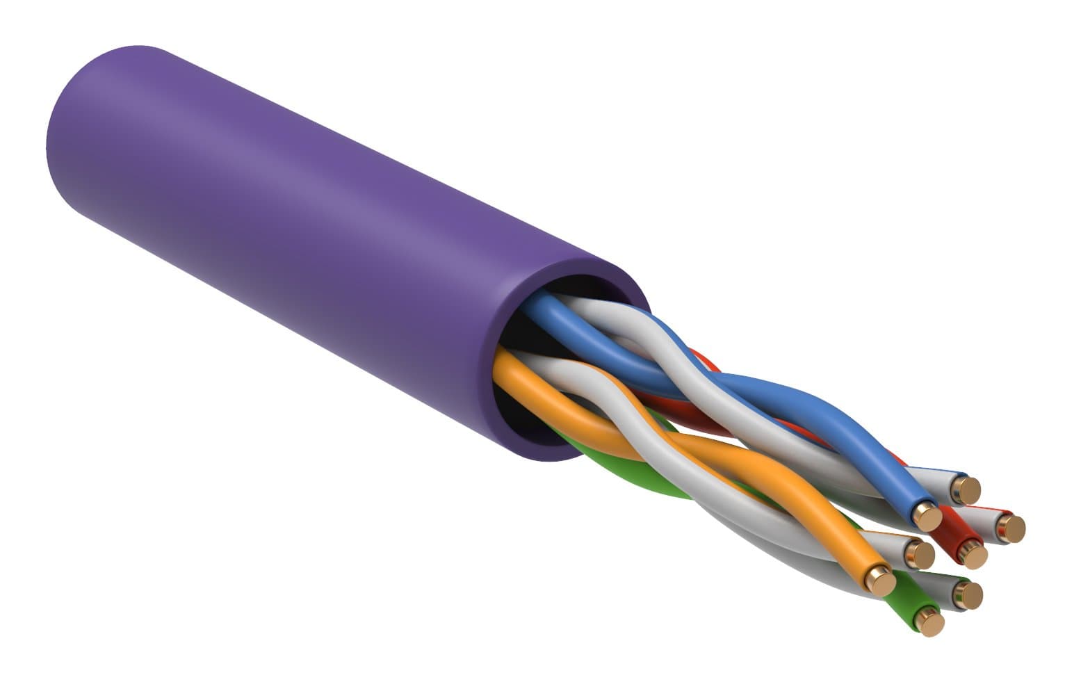 IEK ITK Витая пара U/UTP категории 5E 4х2х24AWG LSZH фиолетовый (305м) LC1-C5E04-126