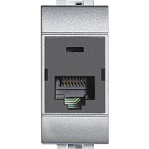 BT LL Алюминий Розетка light tech RJ45 UTPк5E 110 NT4262C5E