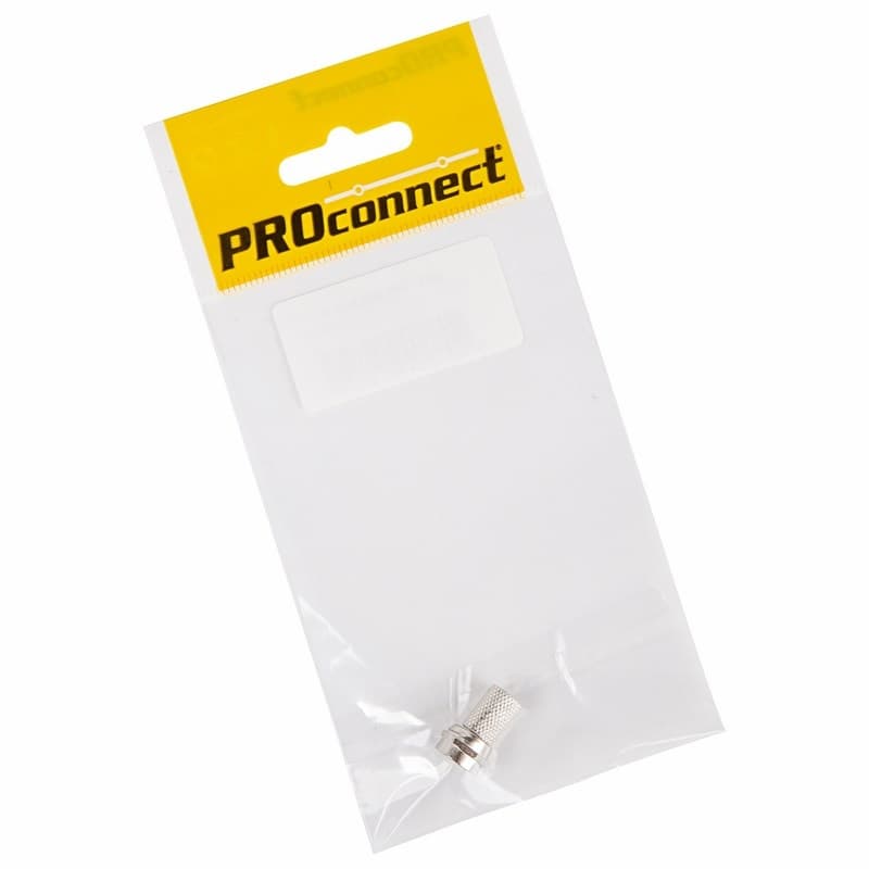 PROconnect Разъем антенный на кабель, штекер F для кабеля RG-6, (1шт.) (пакет) 05-4003-6-7