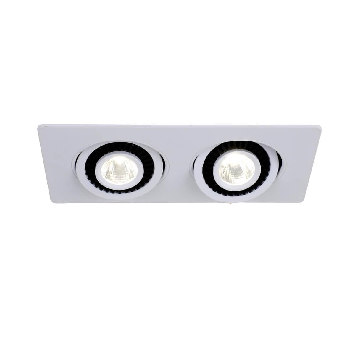 Favourite Cardine врезной светильник L230*W120*H35, cutout:L190*W95 2*LED*5W, 800LM, 4000K, included 2417-2U