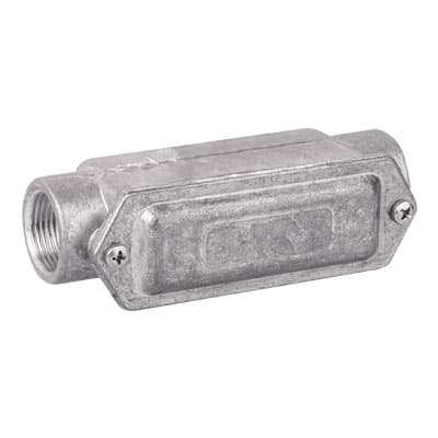 DKC Коробка протяжная алюминиевая, 2 ввода 180°, М32х1,5 ,IP55, 146х45х57мм