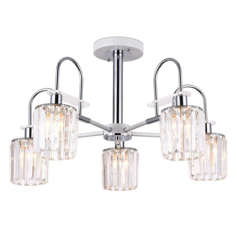 Ambrella Подвесная люстра TR5899/5 CH/CL хром/прозрачный E14 max 40W D650*400 — миниатюра 1