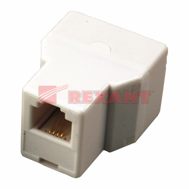 Телефонный двойник (гнездо - 2 гнезда) 6P-4C Rexant 03-0032 — миниатюра 2