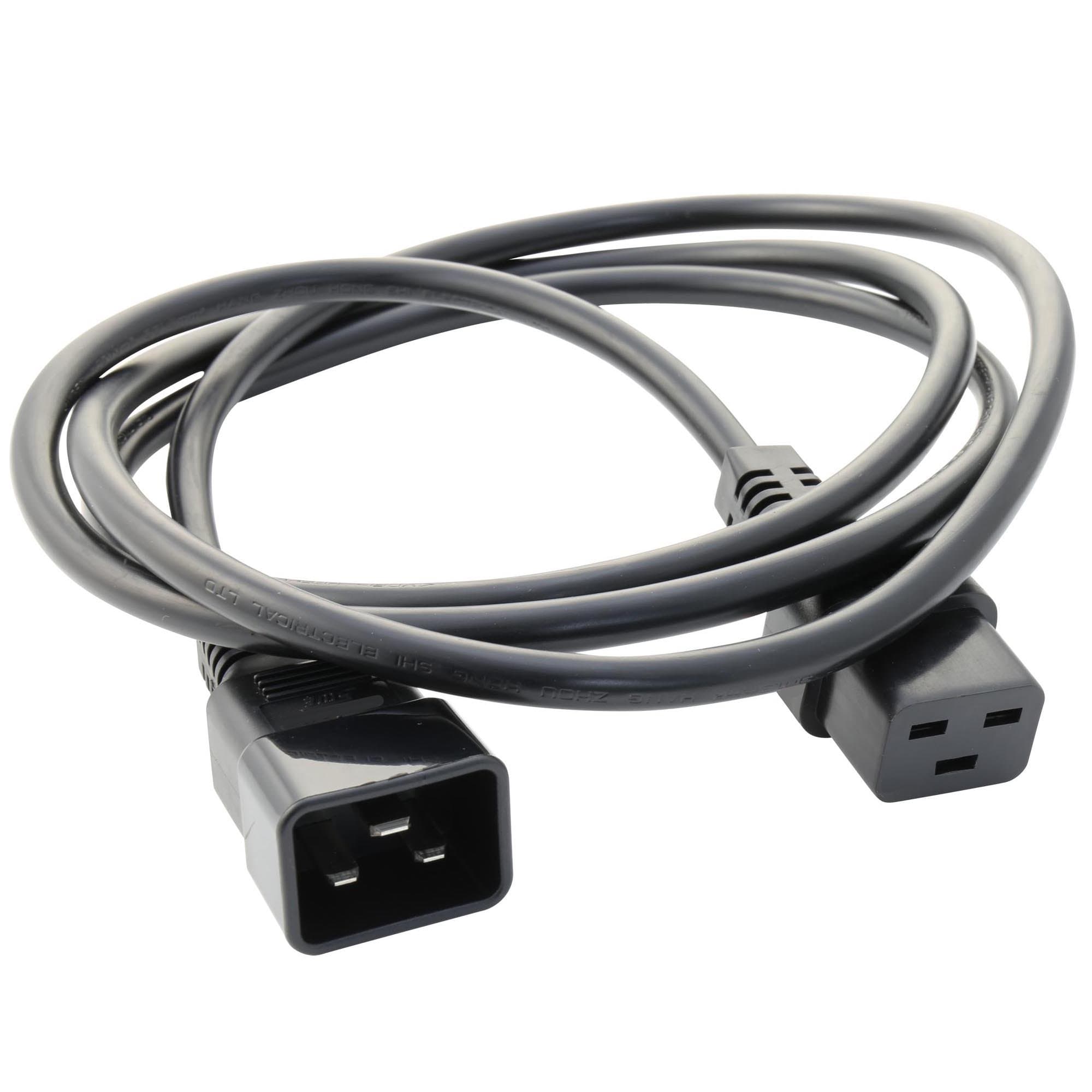 DKC Кабель питания ДКС, IEC 60320 С19 - IEC 60320 C20, 1 м, сечение 3 x 2,5мм