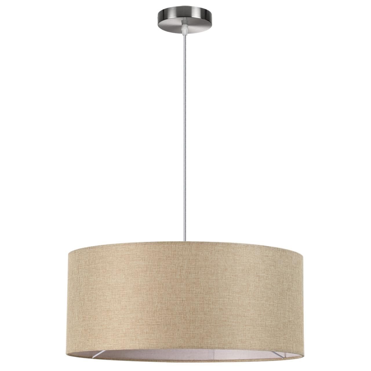 Lumion 8250/3 MODERNI LN25 000 никель/бежевый, металл/текстиль Подвес Е27 3*60W 220V NIKKI