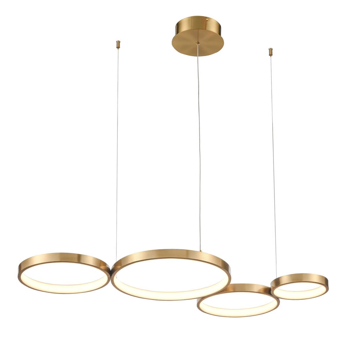 Vele Luce Molecola Светильник подвесной Led L1100*W500*H70/1500 латунь | brass металл | metal VL7244P04