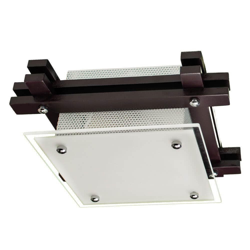 Arte Lamp Archimede Коричневый/Белый Светильник потолочный 1x60W 1xE27 A6462PL-1CK — миниатюра 1