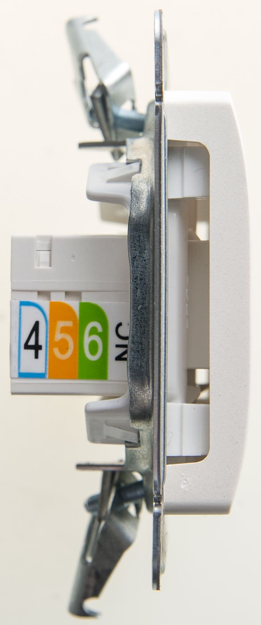 Systeme Electric Glossa Перламутр Розетка 2-ая RJ11+RJ45, кат.5E — миниатюра 3