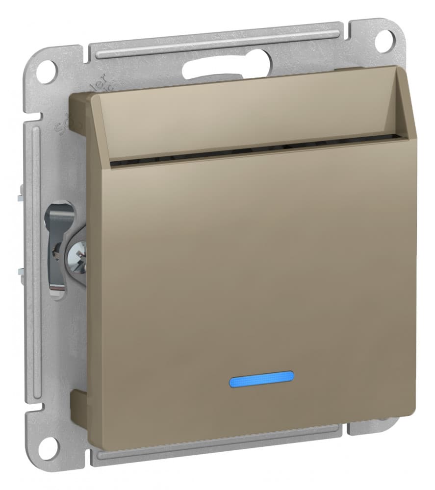 Systeme Electric AtlasDesign Шампань Переключатель карточный с задержкой времени, механизм — миниатюра 2