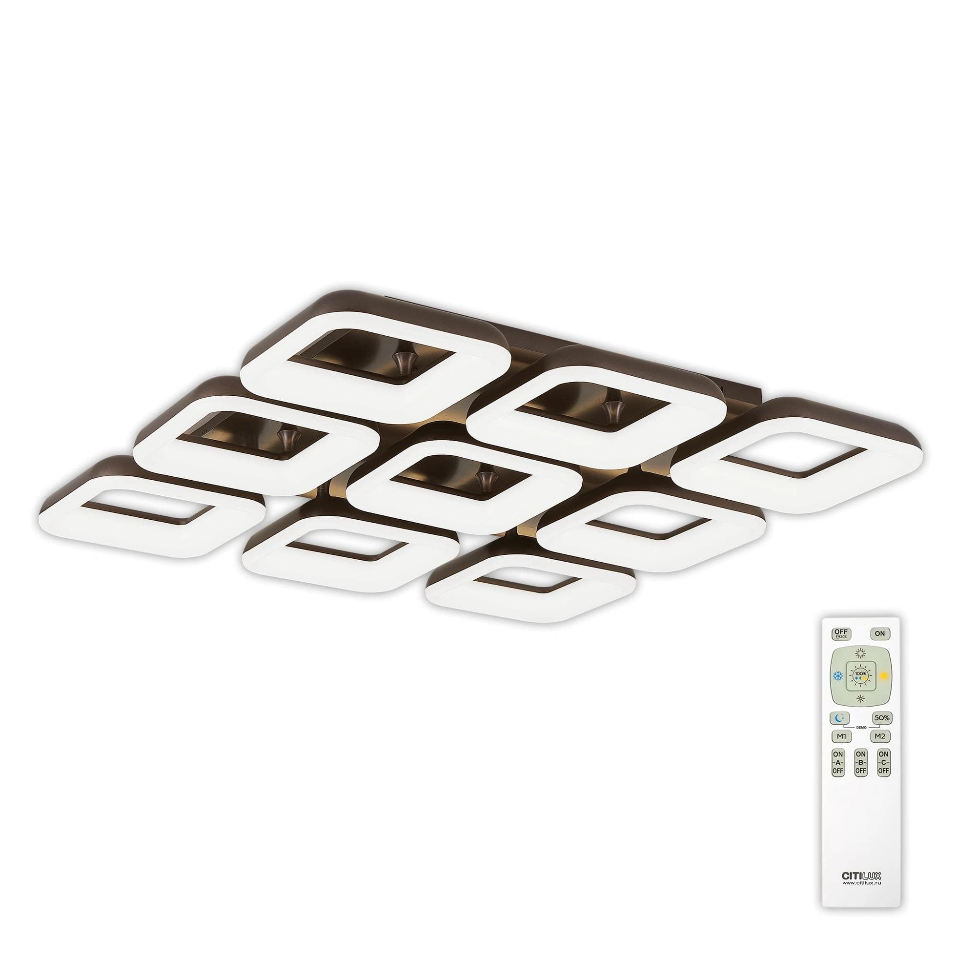 Citilux CL225295R Паркер Кофе Светильник LED Люстра с пультом