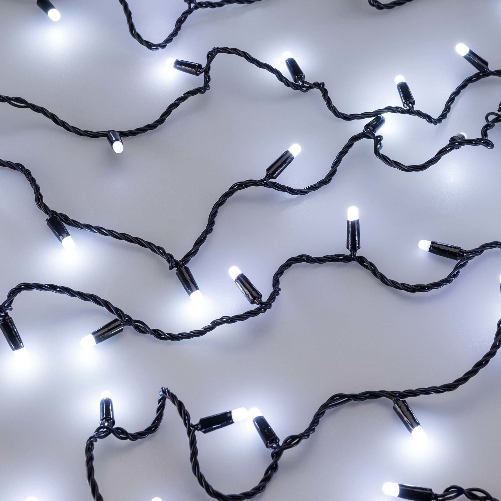 Arlight Светодиодная гирлянда ARD-STRING-CLASSIC-10000-BLACK-100LED-MILK-FLASH White (230V, 7W) (Ardecoled, IP65) 031207 — миниатюра 3