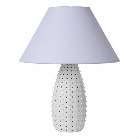 Lucide ARCADIA Лампа настольная Ø 36 cm 2xE27 White 13538/81/31 — миниатюра 2