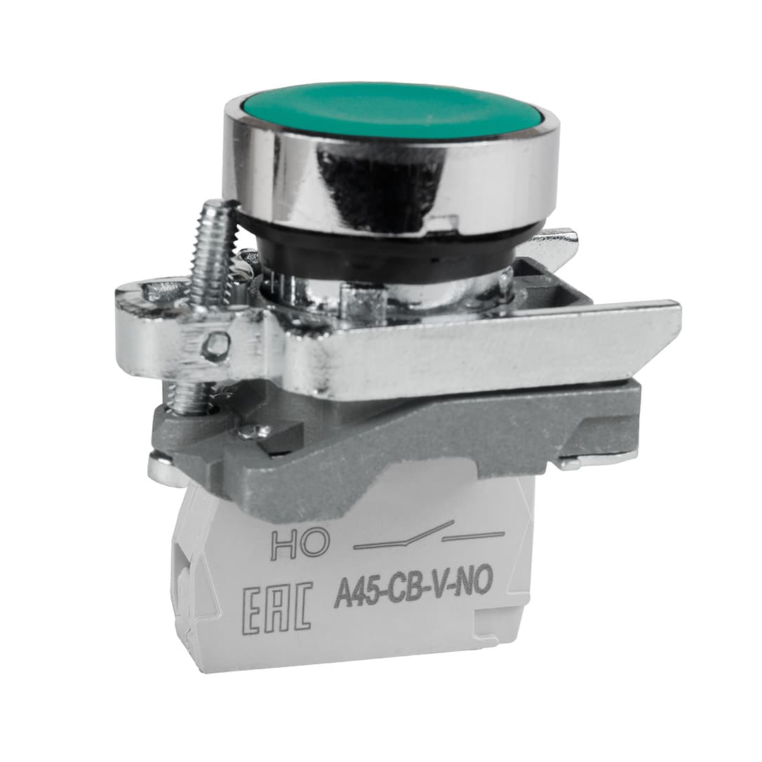 КЭАЗ Кнопка OptiSignal D22 C4-P-310 зеленая металл 1НО XB4BA31