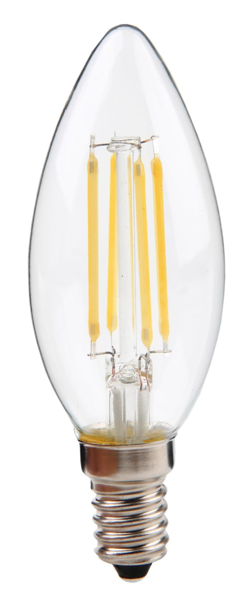 Italmac Лампа LED свеча прозрачная филамент 5Вт 4000К Е14 led-candle clear 5w 4000 k e14