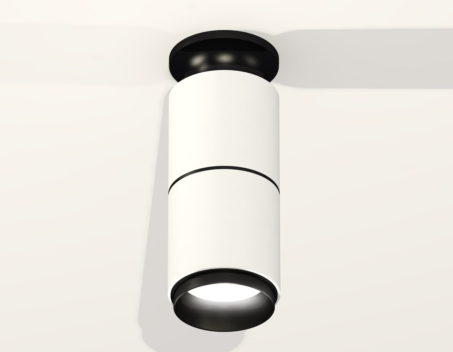 Ambrella Комплект накладного светильника XS6301221 SWH/PBK белый песок/черный полированный MR16 GU5.3 (N6902, C6301, A2061, N6121) — миниатюра 2