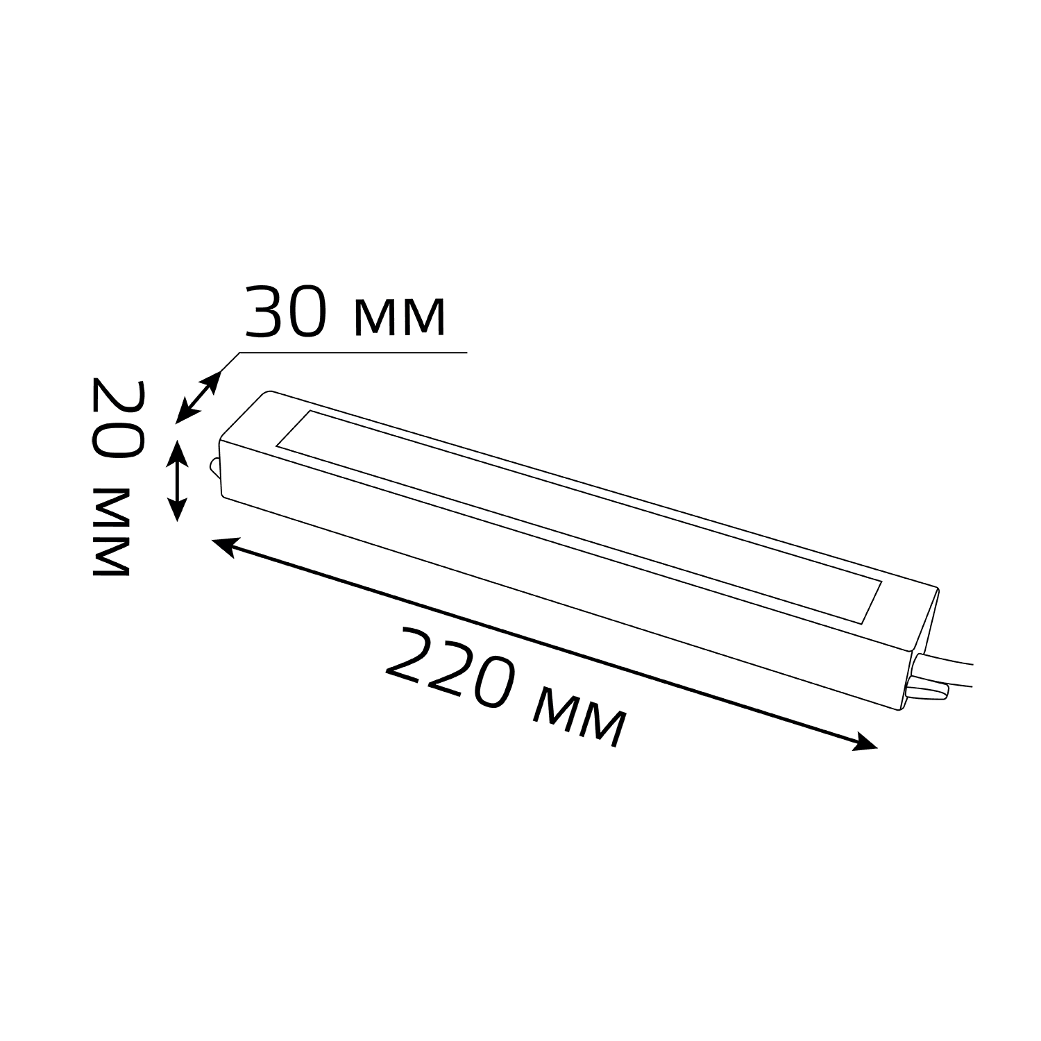 Gauss Блок питания 30W 24V IP66 1/50 202022030 — миниатюра 2