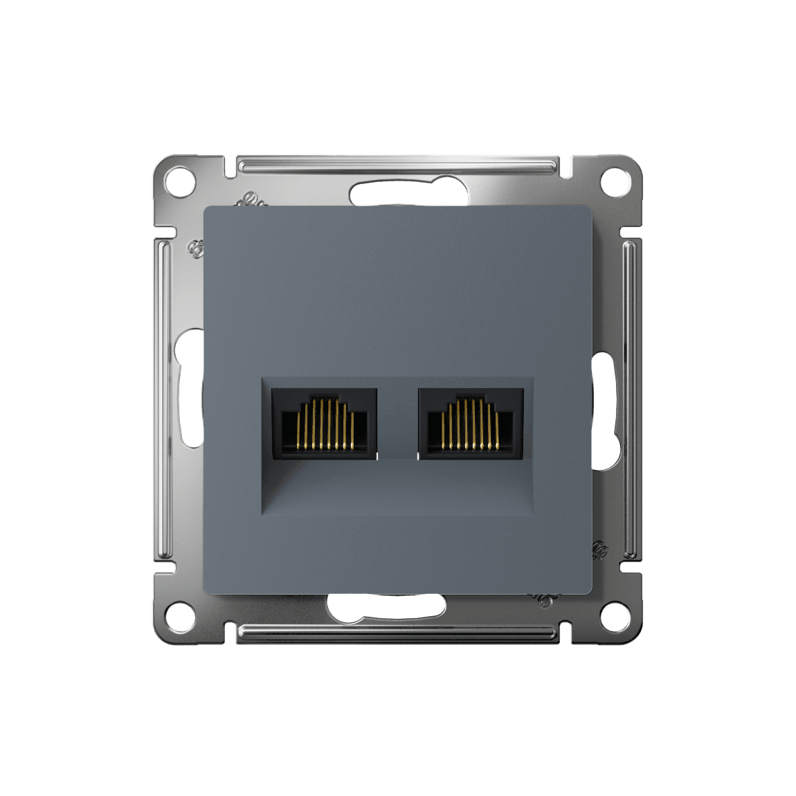 Systeme Electric AtlasDesign Грифель Розетка двойная компьютерная RJ45+RJ45 кат. 6А, механизм — миниатюра 2