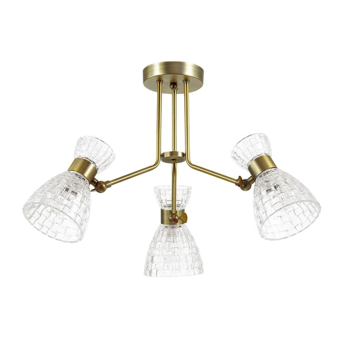Lumion 3704/3C LN18 174 античная бронза Люстра потолочная E14 3*40W 220V JACKIE — миниатюра 2