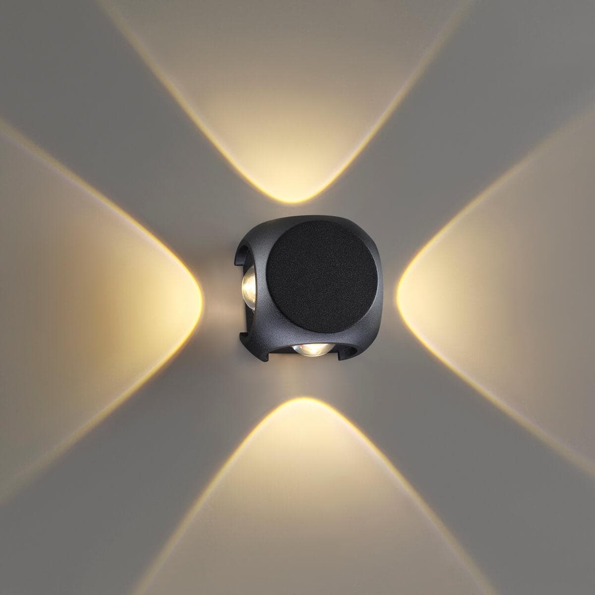 Odeon Light 4222/8WL HIGHTECH ODL21 093 черн/металл Настенный светильник IP54 LED 8W 716Лм 3200K MIKO — миниатюра 4