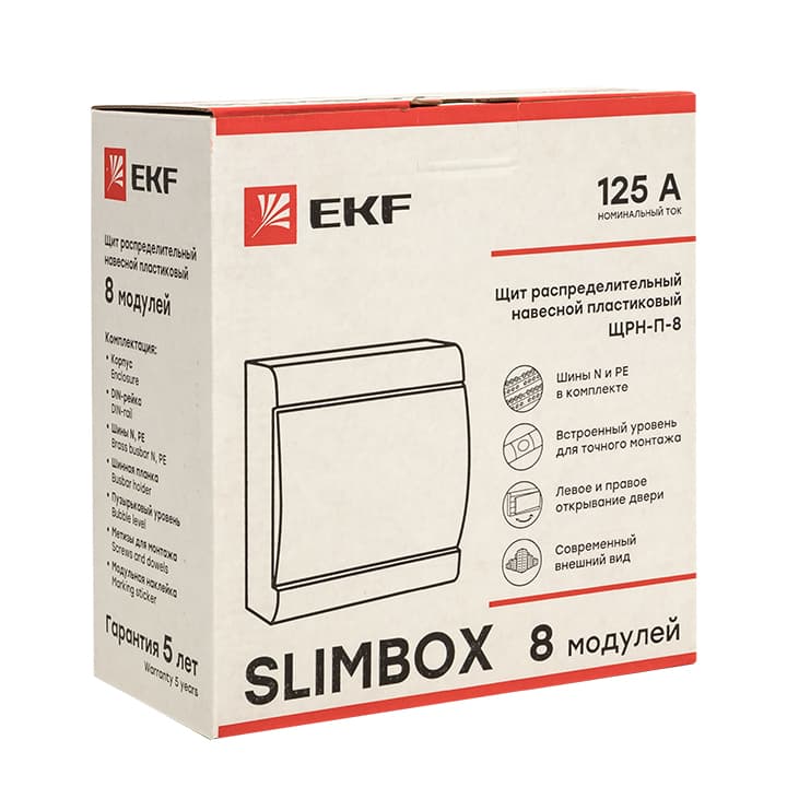 EKF Щит распред. навесной ЩРН-П-8 "SlimBox" IP41 — миниатюра 3