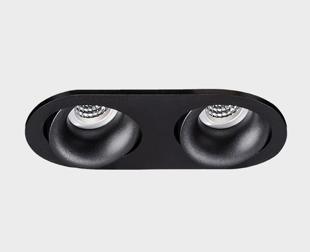 ITALLINE DE-2002 black светильник встраиваемый