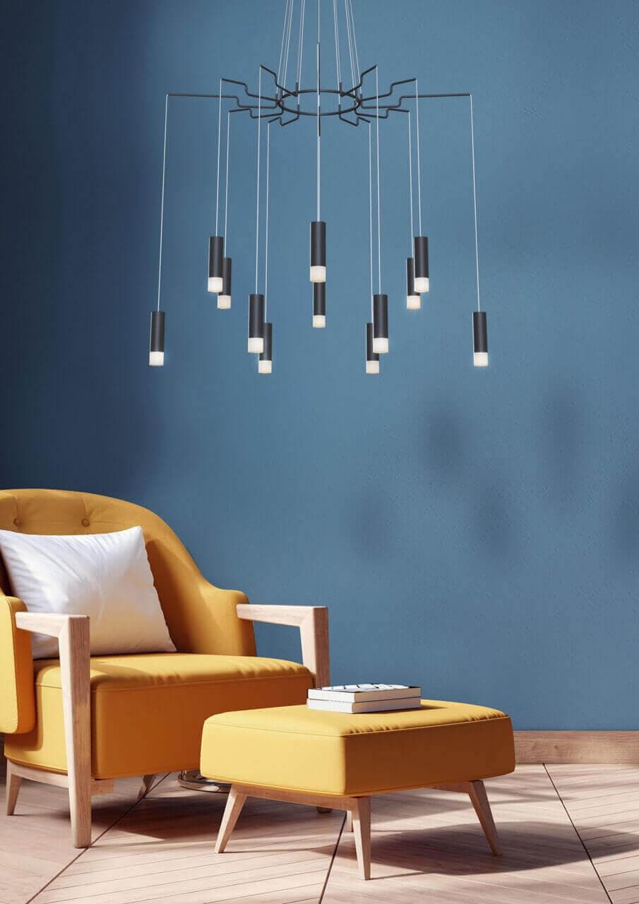 Maytoni Technical Davida Черный Подвесной светильник G9 6W MOD035PL-12B — миниатюра 9
