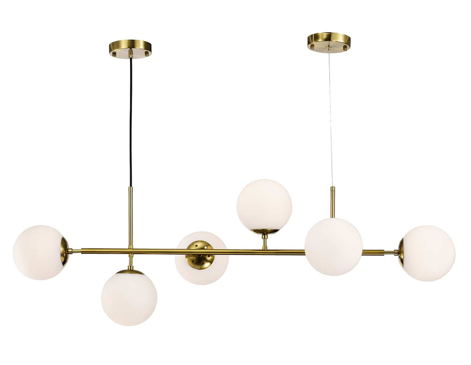 Kink Light 07622-6,20-01 Люстра Ирда бронза w120*35 h140 E27 6*40w (белые плафоны)