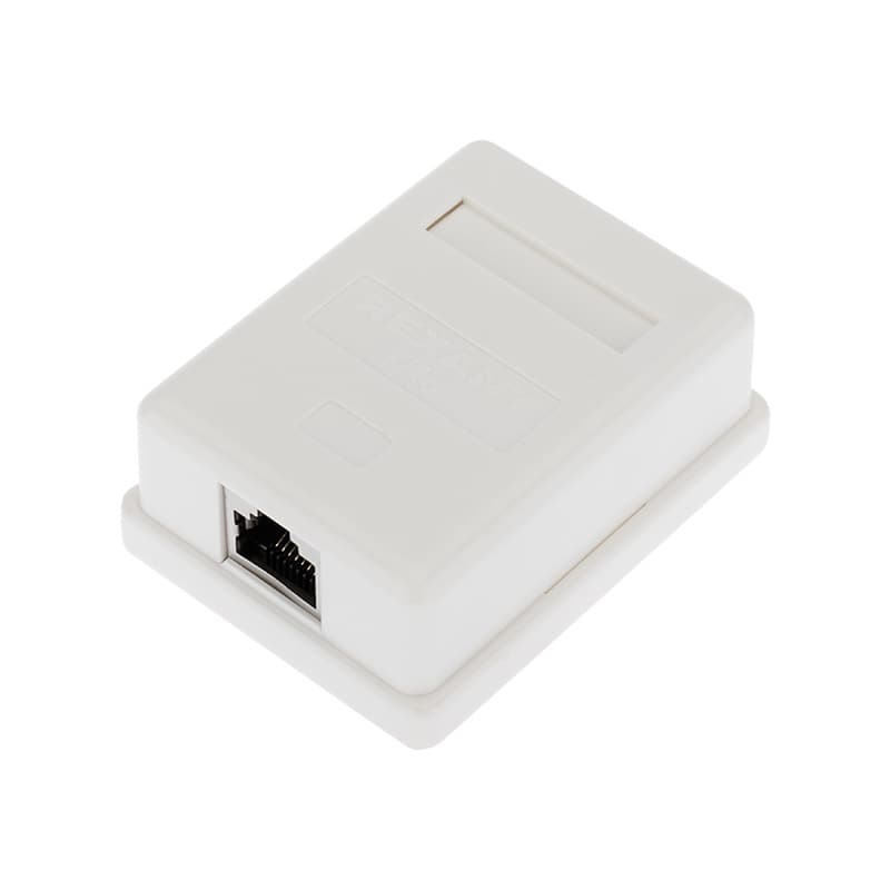 Рoзетка компьютерная внешняя, 1-порт RJ-45 (8P8C), FTP экранированная, категория 6, Rexant 03-0142