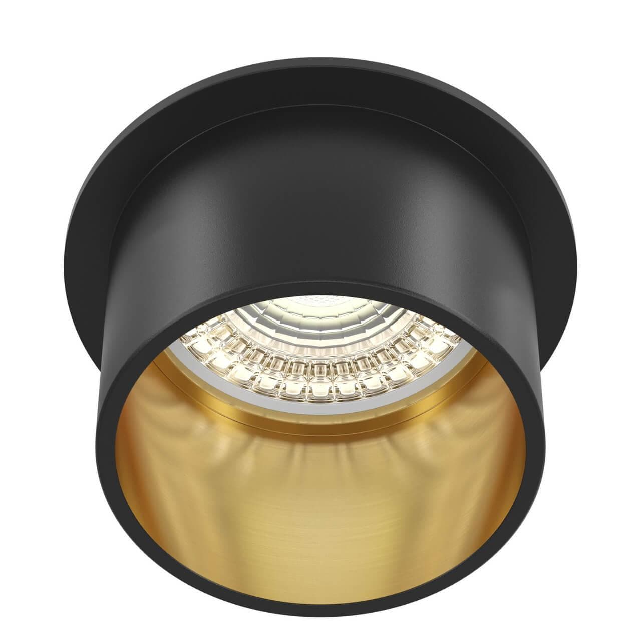 Maytoni Downlight Reif Черный с Золотом Встраиваемый светильник DL050-01GB — миниатюра 1