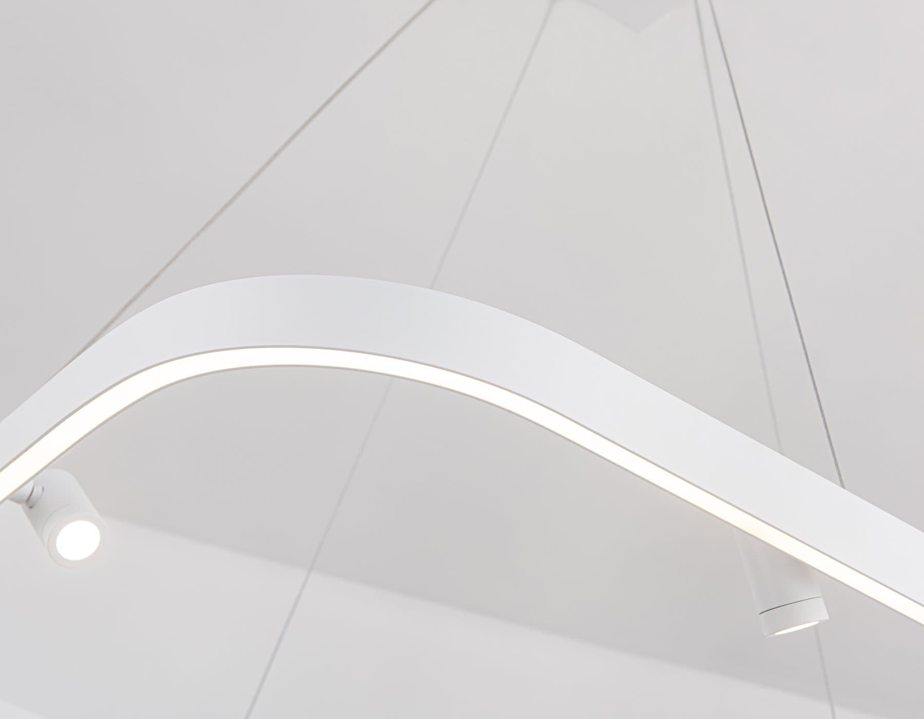 Ambrella Светильник подвесной светодиодный FL5802/1+4 WH белый 50W 3000K/4200K/6400K 600*600*1200 (без ПДУ) — миниатюра 7