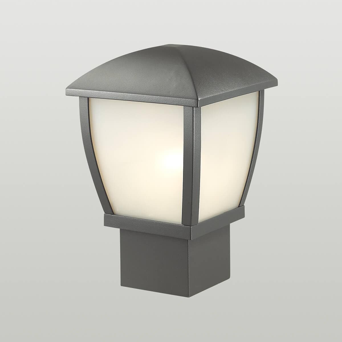 Odeon Light 4051/1B ODL18 707 темно-серый/матовый белый Уличный светильник на столб IP44 E27 100W 220V TAKO — миниатюра 2