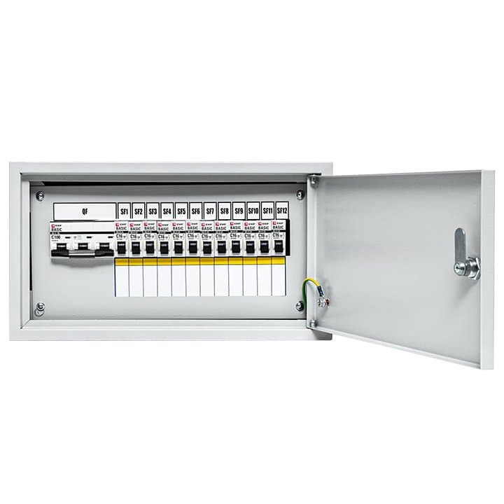EKF Basic Щит осветительный ОЩВ  с автоматическими выключателями 3P 1x100A 1P 12x16A oshv-100-12