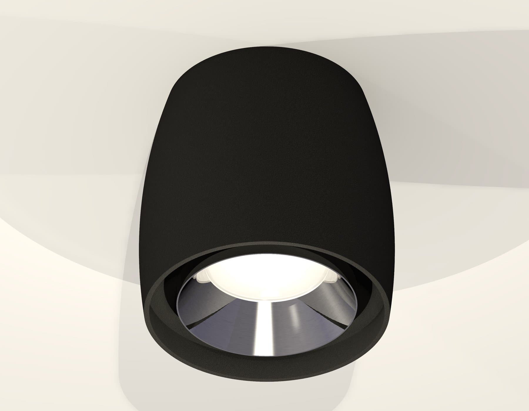 Ambrella Комплект накладного светильника XS1142003 SBK/PSL черный песок/серебро полированное MR16 GU5.3 (C1142, N7032) — миниатюра 3