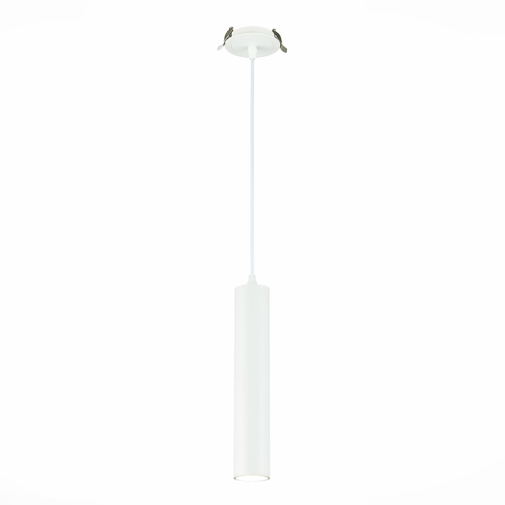 ST LUCE ST151.508.01 Встраиваемый подвес Белый GU10 1*50W IP20 D54xH290 220V Без ламп