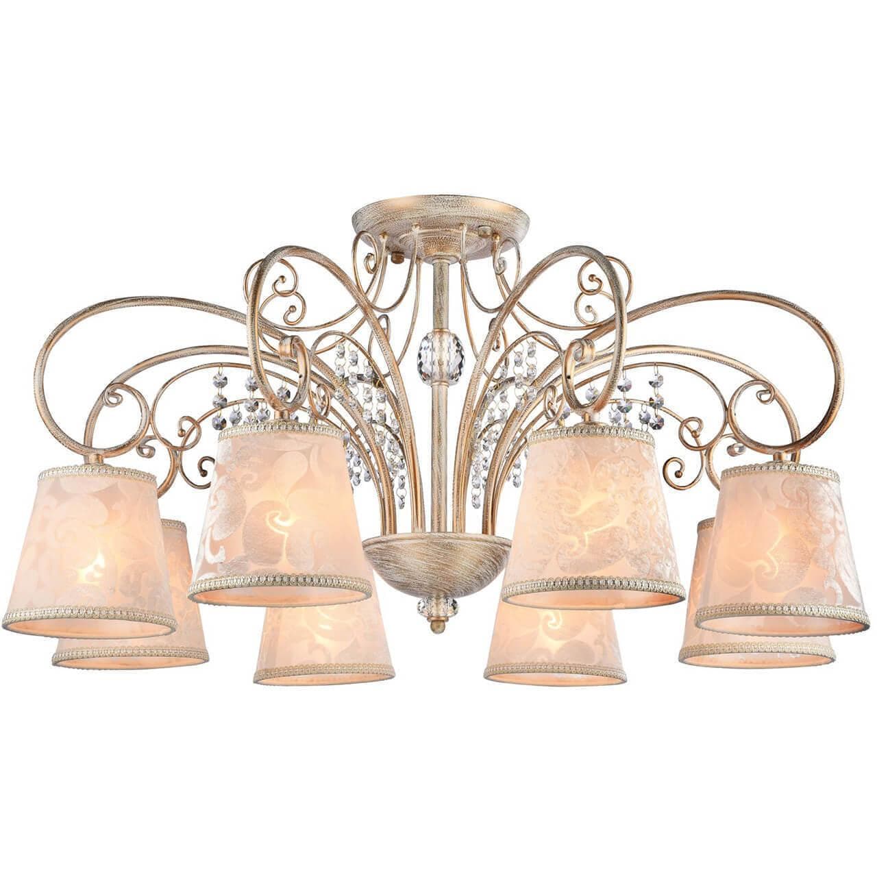 Freya Classic Lorette Белый с Золотом Потолочный светильник E14 40W FR2406-PL-08-WG — миниатюра 7