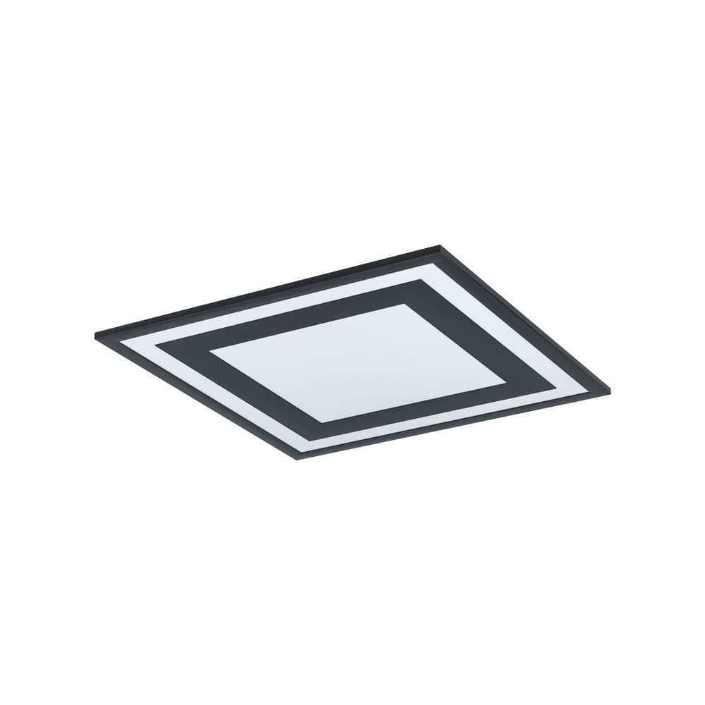 Eglo 99038 Светодный потолочный cветильник SAVATARILA, 24W(LED), 450X450, H60, 2900lm, 4000K, алюминий, черный