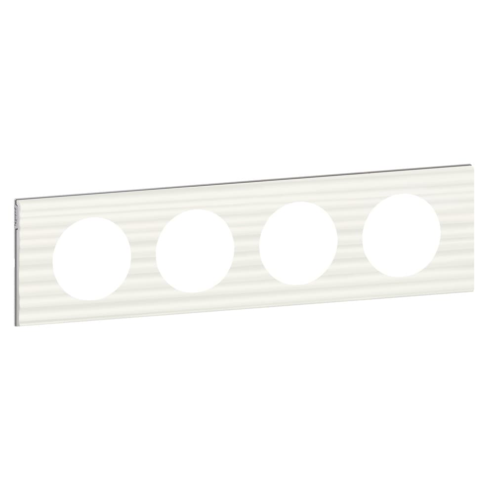 Legrand Celiane2 Corian Белый Рельеф Рамка 4-ая (2+2+2+2 мод) 069014 — миниатюра 2