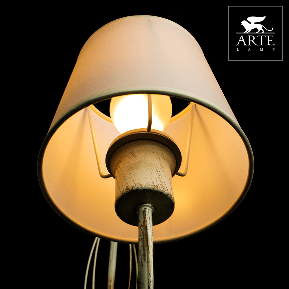 Arte Lamp Orlean Белая Люстра 40W E27 A9310LM-8WG — миниатюра 3